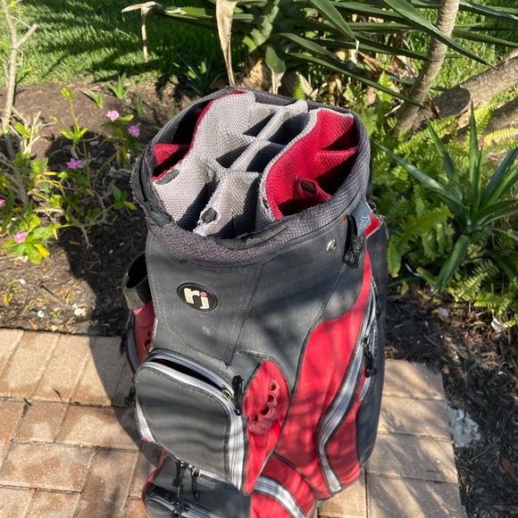 Golf Cart Bag RJ with 14 club dividers , shoulder strap and rain cover . - Picture 4 of 15